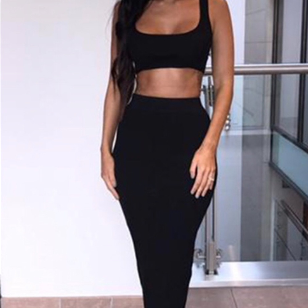 Black 2 piece dress